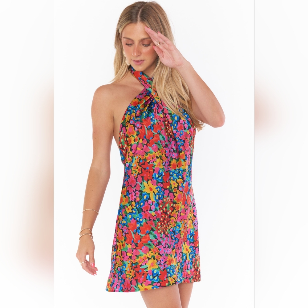 Show Me Your Mumu Jasmine halter mini dress